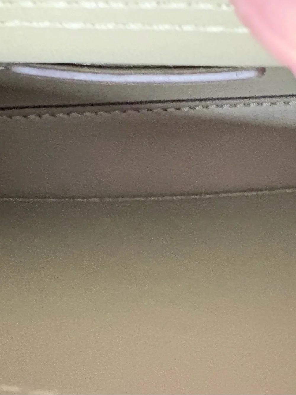 Michael Kors Sage Green Leather Crossbody with Gold Chain Accent